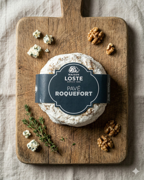 Saucisson carré au roquefort