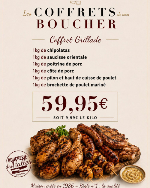 Coffret Grillade 59,95€