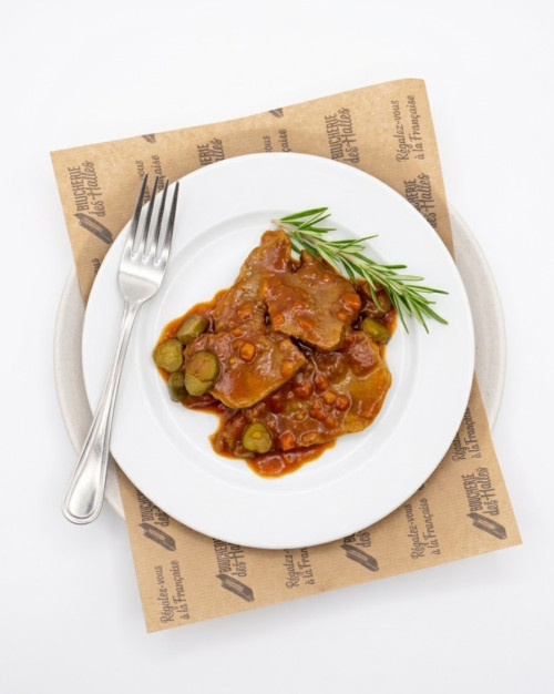 Langue de bœuf sauce piquante
