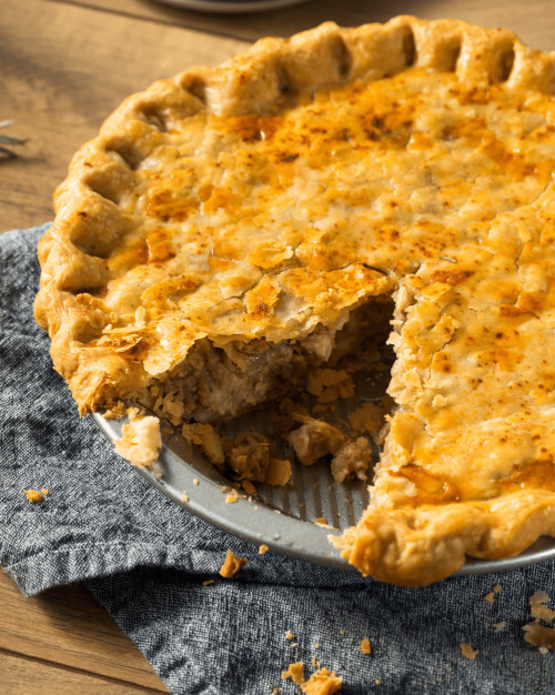 Tourte à la viande et au riesling