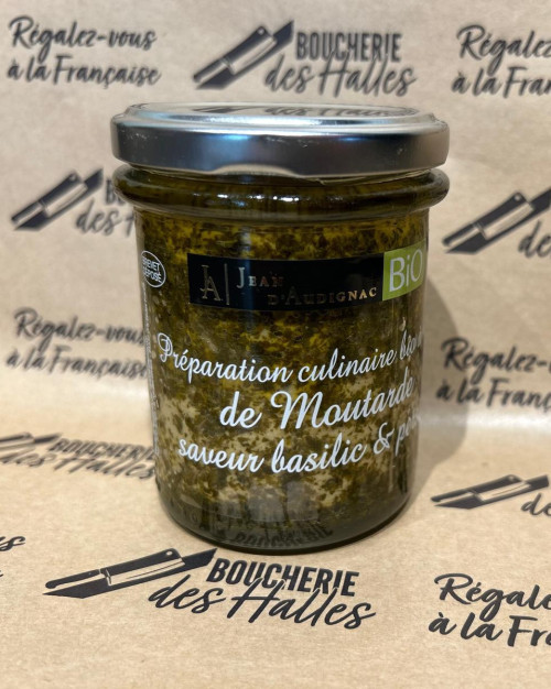 Moutarde BIO Saveur Basilic & Persil
