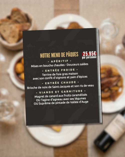 Menu de Pâques 2026